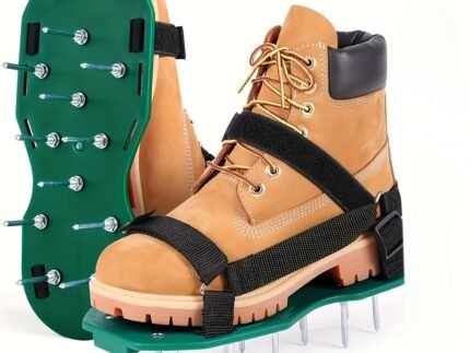 Heavy-Duty Lawn Aerator Spike Shoes – Adjustable Grass Aerating Sandals for Yard, Garden & Epoxy Flooring Work storeone.co.za