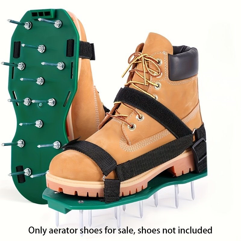 Heavy-Duty Lawn Aerator Spike Shoes – Adjustable Grass Aerating Sandals for Yard, Garden & Epoxy Flooring Work storeone.co.za