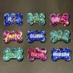 2pcs Silicone Pet Tag Molds – DIY Resin Keychain & Necklace Pendant Mold Set - Image 2