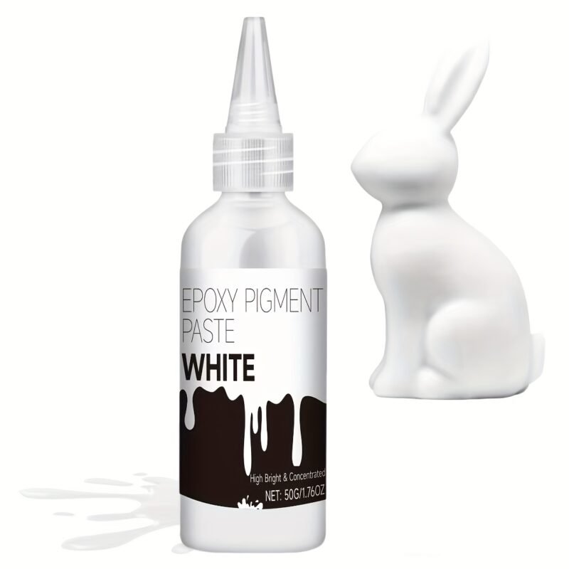 100ml White Epoxy Resin Pigment Paste – High-Concentration Dye for Ocean Wave & River Table Art storeone.co.za