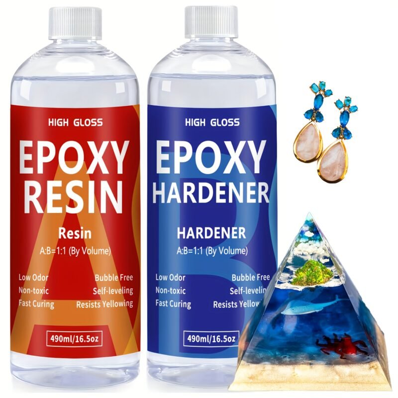 RESINCAST Epoxy Art Resin 1KG – Crystal Clear Resin for Jewellery, Crafts & DIY Resin Art storeone.co.za