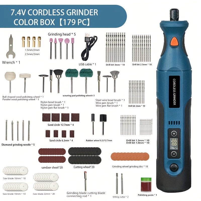 Rechargeable Electric Polishing Machine – 7.4V Wireless Rotary Tool for Engraving, Grinding & Wood Carving storeone.co.za
