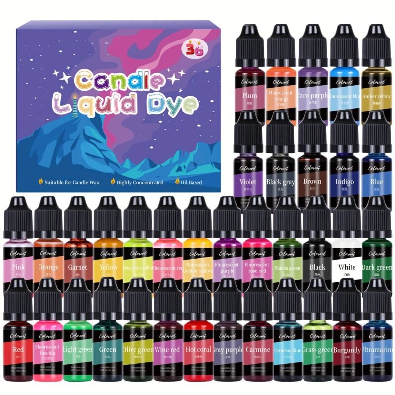 30-Color Crystal Resin Pigment Set – Diffuser Colour Essence for DIY Jewellery & Resin Art STOREONE.CO.ZA