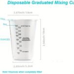 Disposable Graduated Clear Mixing Cups – Resin, Epoxy, Paint & Baking Measuring Containers - Image 5