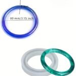 4pcs Silicone Mold Set for DIY Jewellery Making – Epoxy Resin Pendant & Earring Molds - Image 3