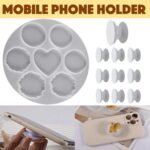 11pcs Epoxy Resin Phone Stand Silicone Mold Set – Heart Shape Coaster & Pendant DIY Mold Kit - Image 2