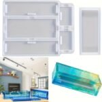 Rectangle Resin Storage Box Mold with Lid – DIY Epoxy Jewellery & Makeup Organizer Mold - Image 2