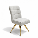 Titan Swivel Premium Dining Chair – Modern Upholstered Dining Chair with Auto-Rebound Swivel - Image 3