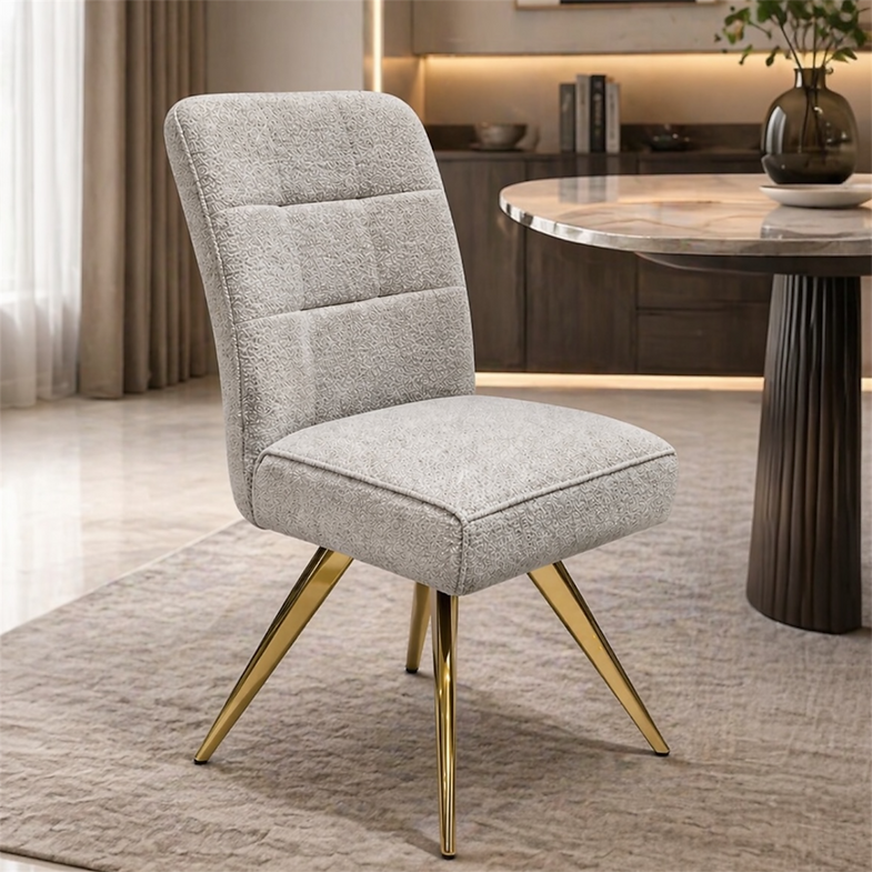 Titan Swivel Premium Dining Chair – Modern Upholstered Dining Chair with Auto-Rebound Swivel storeone.co.za