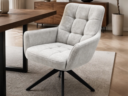 Miro Swivel Modern Dining Chair – Luxury Upholstered 360° Swivel Chair for Dining & Lounge Spaces storeone.co.za