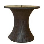 Patio Cocktail Set – 2 Seater Outdoor Chair & Glass Table Set with Cushions - Image 7