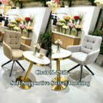 Miro Swivel Modern Dining Chair – Luxury Upholstered 360° Swivel Chair for Dining & Lounge Spaces - Image 4