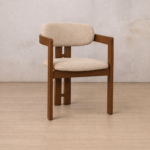 Seren Gallery Fabric Dining Chair – Modern Upholstered Dining Chair with Wooden Frame - Image 7