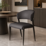 Bandly Modern Dining Chair – Contemporary Upholstered Chair with Black Legs storeone.co.za