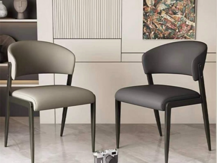Bandly Modern Dining Chair – Contemporary Upholstered Chair with Black Legs storeone.co.za