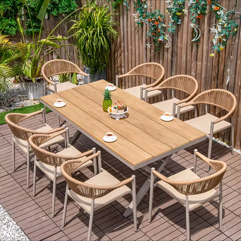 Spruce Outdoor Dining Set – 8 Seater Modern Patio & Garden Dining Furniture Set STOREONE.CO.ZA