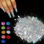 6-Color Holographic Large Glitter Flakes Set – 80g Mermaid Sequins for Resin, Nail Art & Body Decoration - Image 6