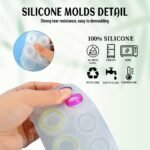 Silicone Resin Ring Mold Set – Flat Arc Diamond Cat Ear Mirror Ring Molds (4 Styles) - Image 4