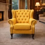 Royal Wingback Chair – Luxury Tufted Accent Chair for Living Room & Bedroom storeone.co.za