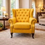 Royal Wingback Chair – Luxury Tufted Accent Chair for Living Room & Bedroom - Image 2