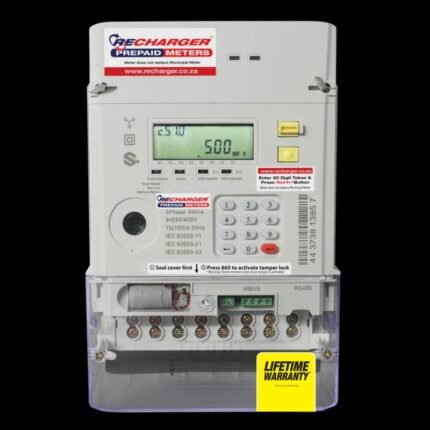 Hex Three Phase 100Amp (Per Phase) Prepaid Electricity Meter - V2 storeone.co.za