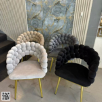 Boba Dining Chair – Luxury Velvet Dining Chair with Gold Stainless Steel Legs storeone.co.za