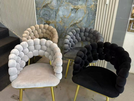 Boba Dining Chair – Luxury Velvet Dining Chair with Gold Stainless Steel Legs storeone.co.za