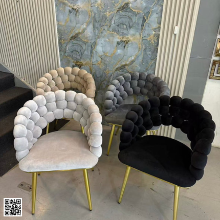 Boba Dining Chair – Luxury Velvet Dining Chair with Gold Stainless Steel Legs storeone.co.za