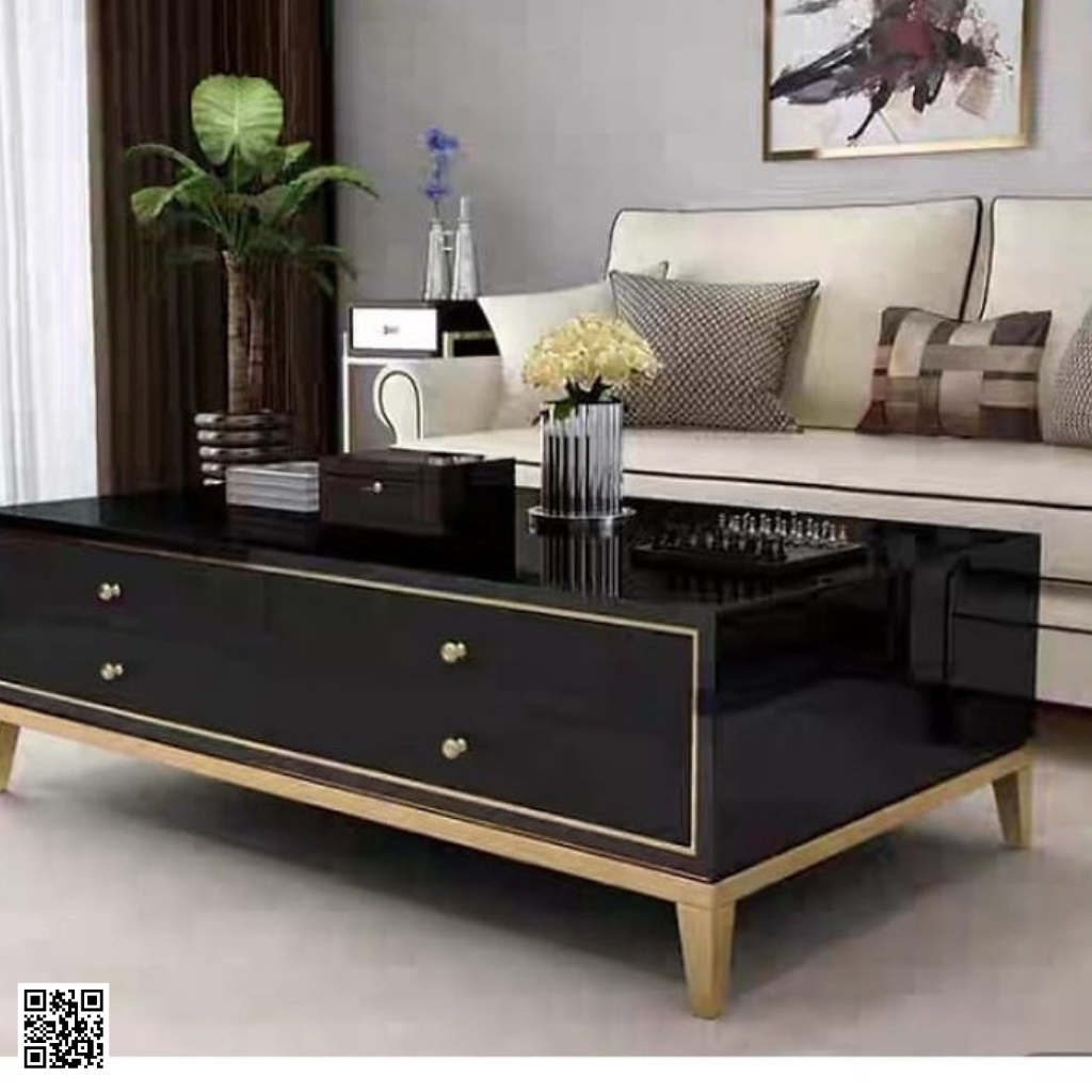 Tiagz Luxury Coffee Table with Storage Drawers – Modern Gold Coffee Table Tiagz Luxury Coffee Table with Storage Drawers – Modern Gold Coffee Table