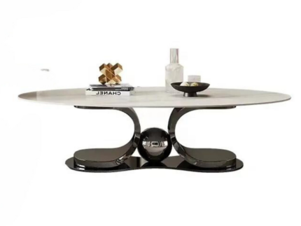 Gorgina Round Coffee Table – Modern Stainless Steel Coffee Table