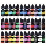 30-Color Crystal Resin Pigment Set – Diffuser Colour Essence for DIY Jewellery & Resin Art - Image 3