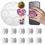11pcs Epoxy Resin Phone Stand Silicone Mold Set – Heart Shape Coaster & Pendant DIY Mold Kit STOREONE.CO.ZA