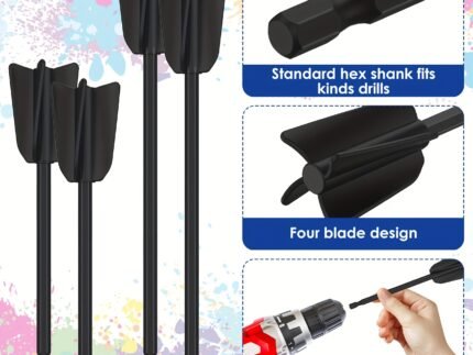 Epoxy Resin Mixing Rod & Spiral Paint Mixer Drill Bit – Electric Mixing Tool Accessory STOREONE.CO.ZA