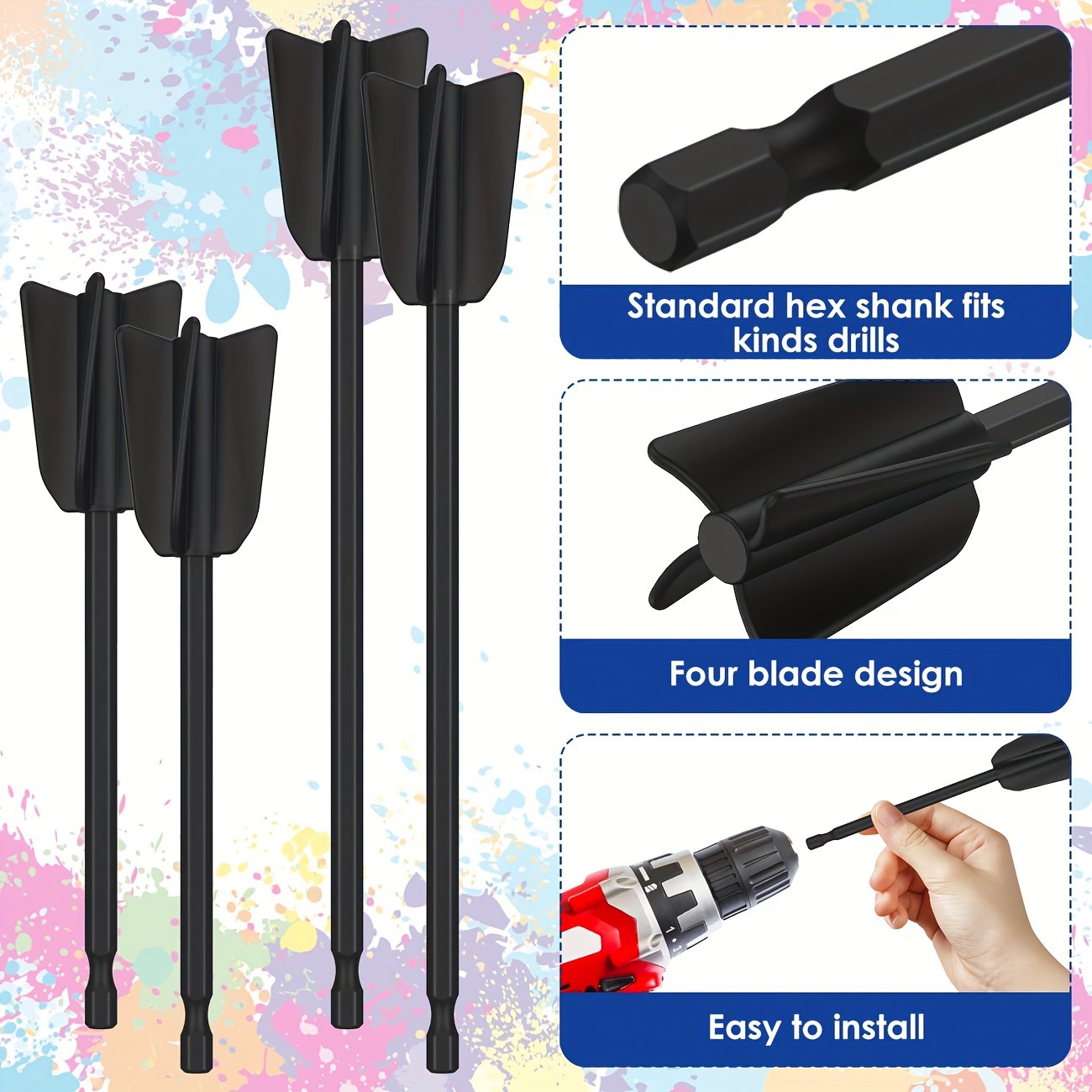 Epoxy Resin Mixing Rod & Spiral Paint Mixer Drill Bit – Electric Mixing Tool Accessory STOREONE.CO.ZA Epoxy Resin Mixing Rod & Spiral Paint Mixer Drill Bit – Electric Mixing Tool Accessory STOREONE.CO.ZA