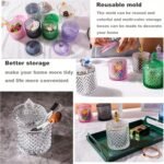 3D Silicone Resin Storage Container Mold with Lid – DIY Jewelry & Candle Holder Casting Mold - Image 6