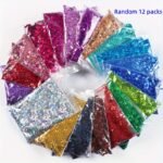 6-Color Holographic Large Glitter Flakes Set – 80g Mermaid Sequins for Resin, Nail Art & Body Decoration storeone.co.za