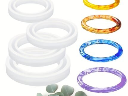 4pcs Silicone Mold Set for DIY Jewellery Making – Epoxy Resin Pendant & Earring Molds STOREONE.CO.ZA