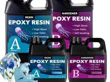 RESINCAST Epoxy Art Resin 5KG – Crystal Clear Resin for River Tables, Jewellery & DIY Art storeone.co.za