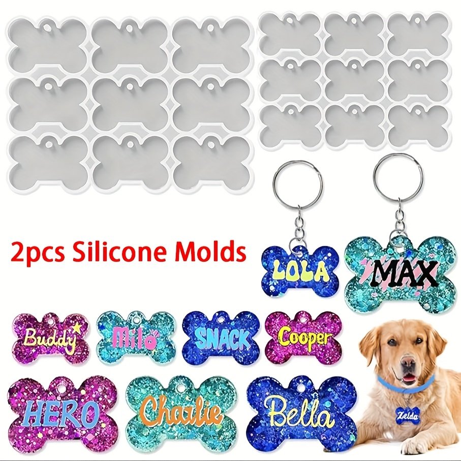 2pcs Silicone Pet Tag Molds – DIY Resin Keychain & Necklace Pendant Mold Set storeone.co.za 2pcs Silicone Pet Tag Molds – DIY Resin Keychain & Necklace Pendant Mold Set storeone.co.za
