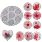 11pcs Epoxy Resin Phone Stand Silicone Mold Set – Heart Shape Coaster & Pendant DIY Mold Kit - Image 11