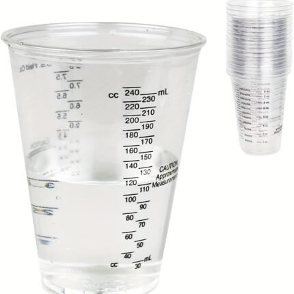 Disposable Graduated Clear Mixing Cups – Resin, Epoxy, Paint & Baking Measuring Containers storeone.co.za