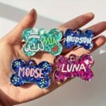 2pcs Silicone Pet Tag Molds – DIY Resin Keychain & Necklace Pendant Mold Set - Image 7