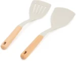 Six-piece set of plastic kitchen scoops
