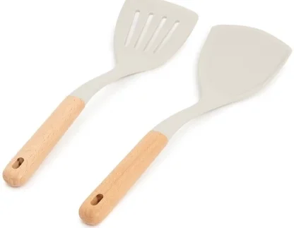 Six-piece set of plastic kitchen scoops